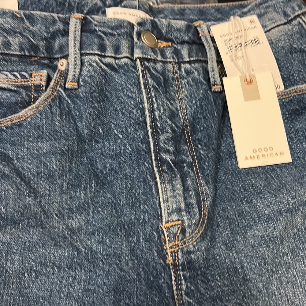 Good American Good Classic Slim Straight Jeans Size 8/29 NWT - Picture 11 of 16